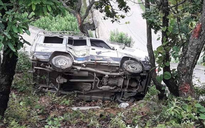 सल्यानमा जीप दुर्घटना हुँदा ३ जनाको मृत्यु