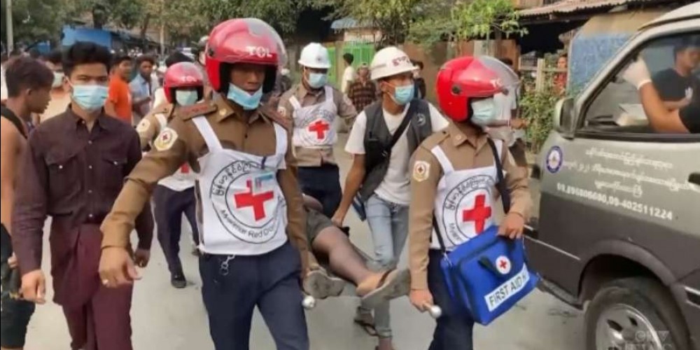 सैनिक शासनविरुद्ध म्यानमारमा प्रदर्शन, दुई जनाको मृत्यु