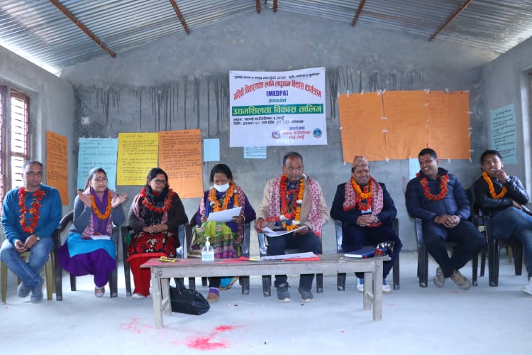 लघु उद्यमी सृजना गर्न म्याग्देमा उद्यमशिलता तालिम सम्पन्न