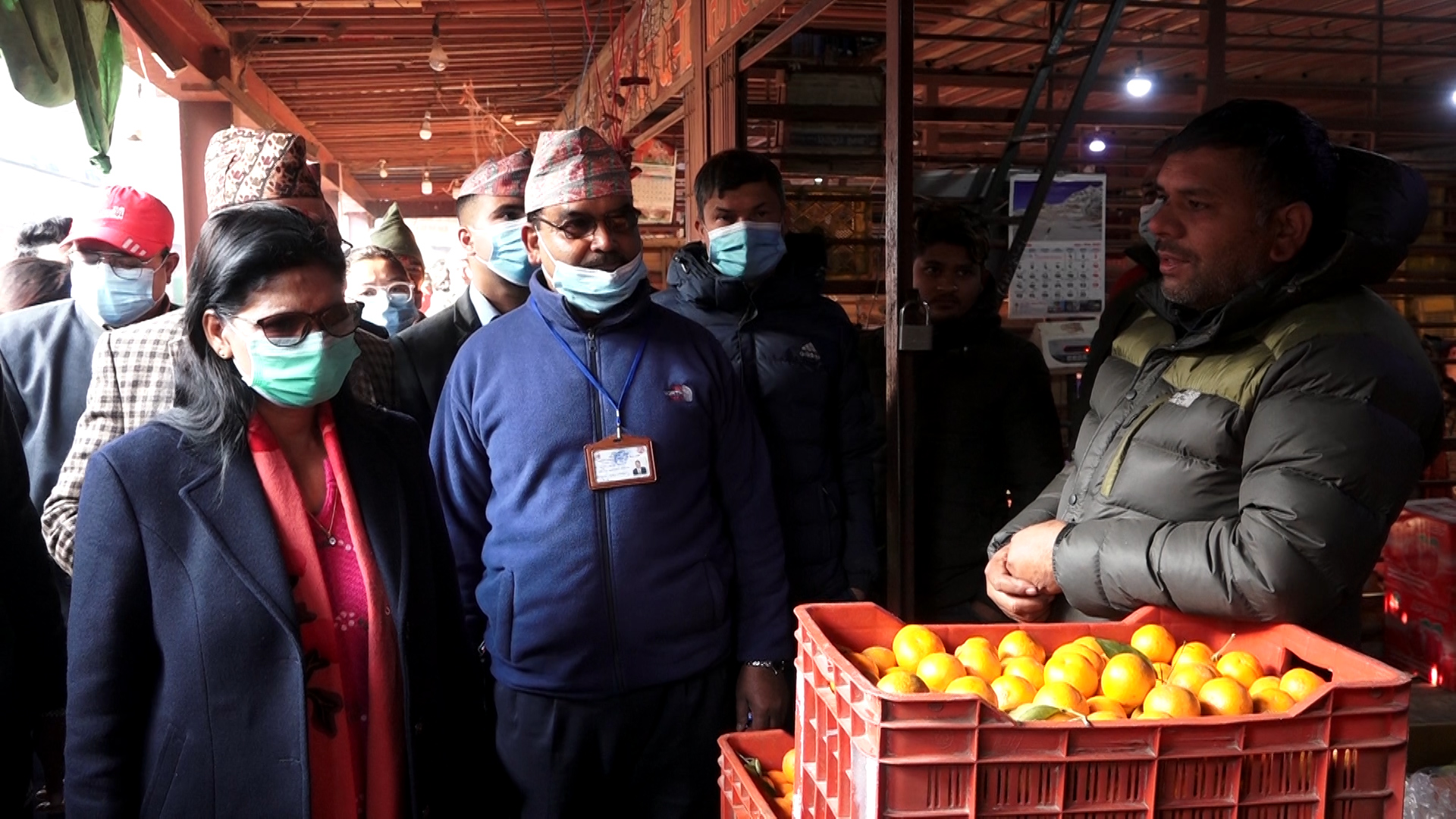 कृषिमन्त्री अर्यालद्वारा कालिमाटी तरकारी बजारको अनुगमन