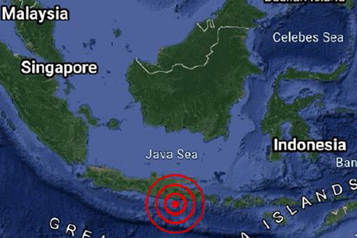 इन्डोनेसियाकाे जाभा टापुमा शक्तिशाली भूकम्प