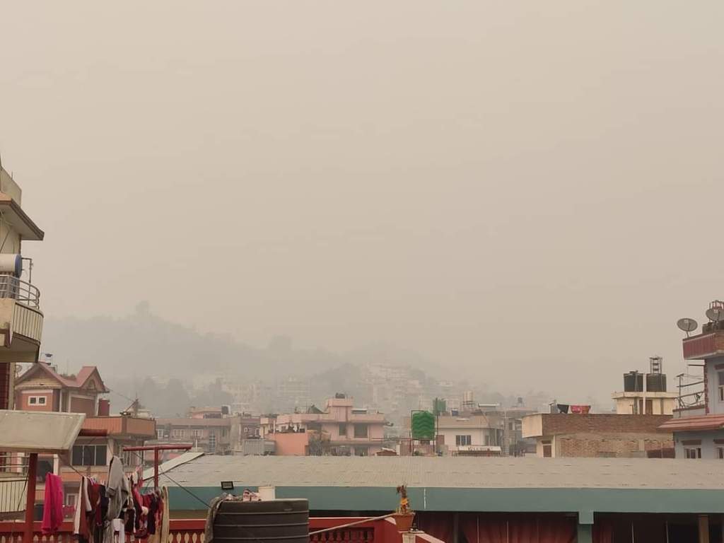 आज र भोलि काठमाडौंमा उच्च वायु प्रदूषण उच्च रहने