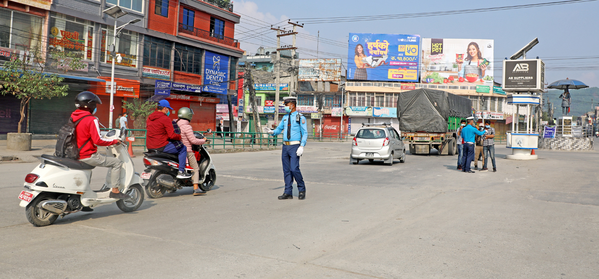 निषेधाज्ञा  उल्लंघन गर्ने ६४२ सवारी साधन कारबाहीमा