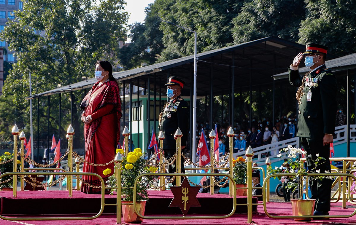 राष्ट्रपति विद्यादेवी भण्डारी द्वारा  फूलपाती बढाइँ अवलोकन