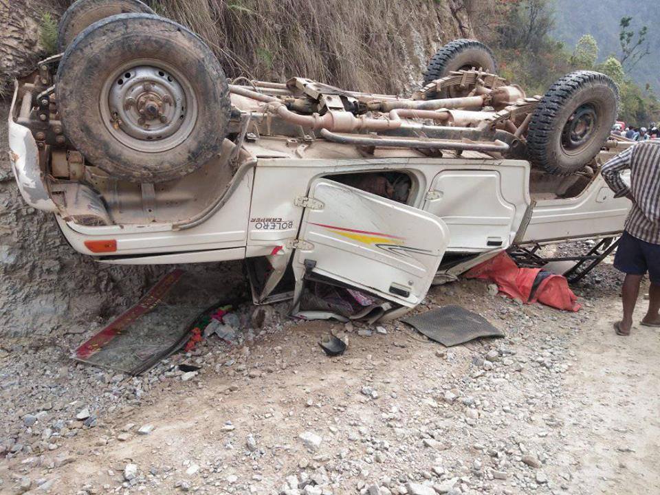 जन्ती बोकेको जिप दुर्घटना हुँदा ५ जनाको मृत्यु