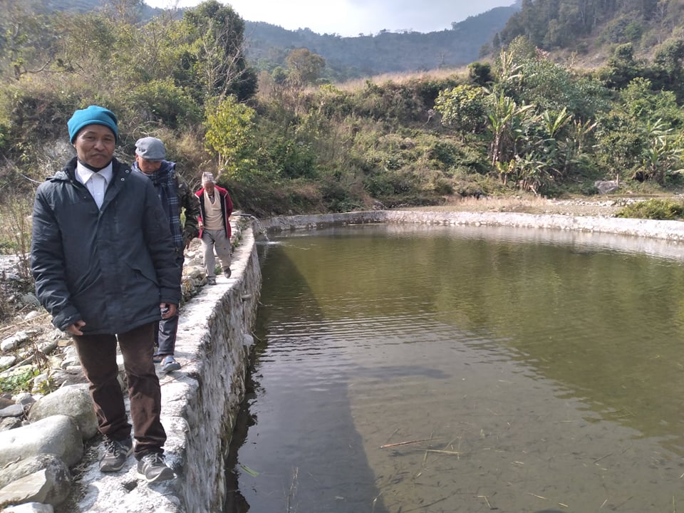 घाम्राङका चार किसान सामूहिक माछापालनमा