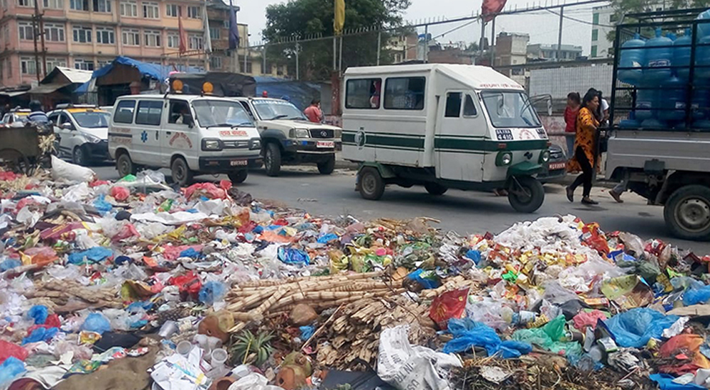 टेकुको फोहर व्यवस्थापन दुई दिनमा