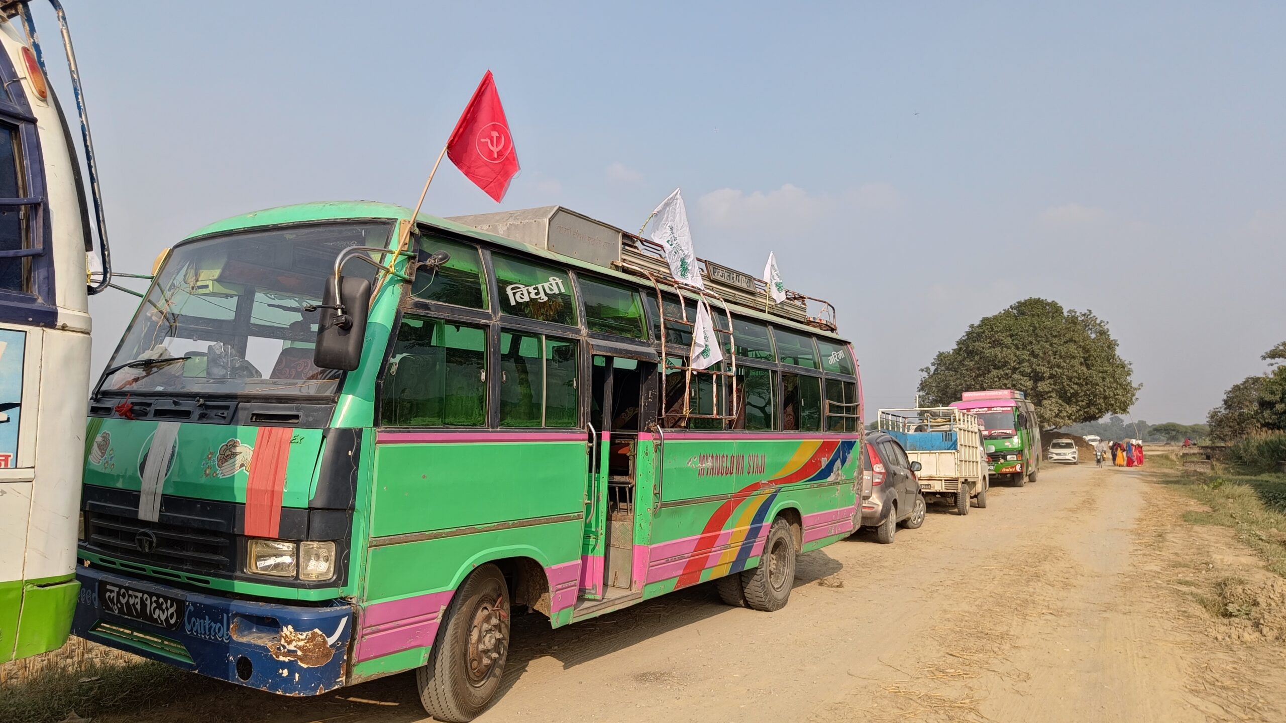 आचारसंहिता उल्लङ्घन गर्दै मर्चवारमा गठबन्धनको आमसभा [फोटो फिचर]