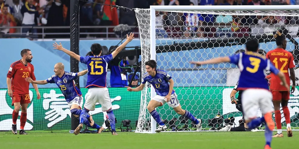 विश्वकप फुटवलमा जापान र स्पेन नकआउट चरणमा, जर्मनी बाहिरियो