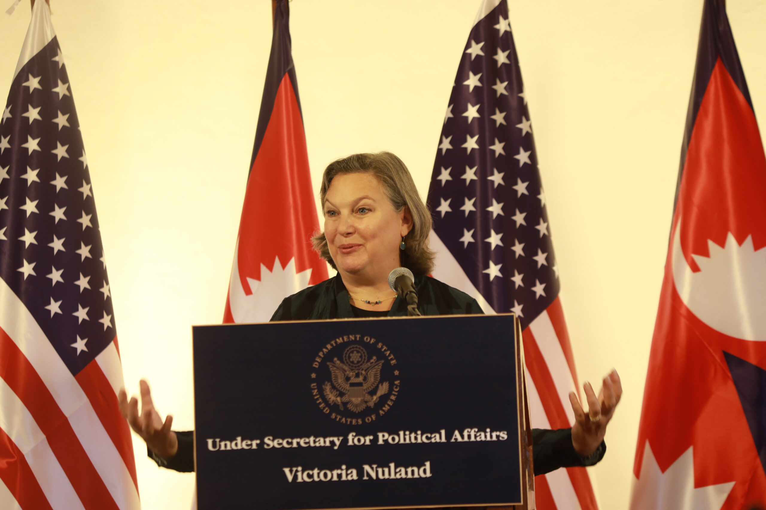 अमेरिकी उपविदेशमन्त्री न्युल्यान्डको नेपाल भ्रमण : एमसीसी कार्यान्वयन प्रमुख चासो