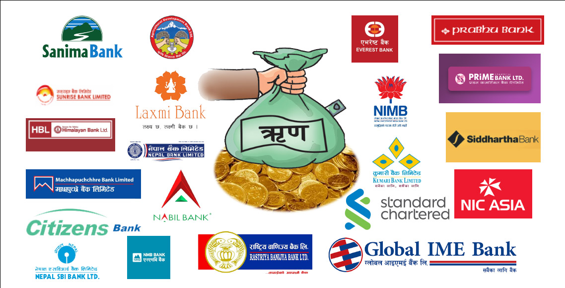 नेपालमा सञ्चालित २१ मध्ये १४ बाणिज्य बैंकको मुनाफा करिब ५० प्रतिशतसम्म बृद्धि