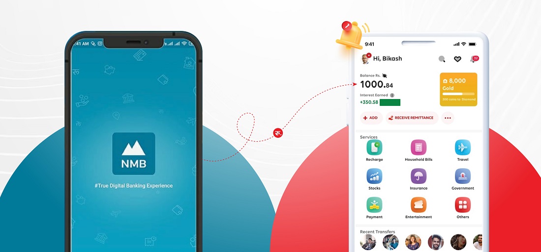 एनएमबी बैंकको मोबाइल बैंकिङ एपबाट सिधै आईएमई पेमा लोड गर्न मिल्ने