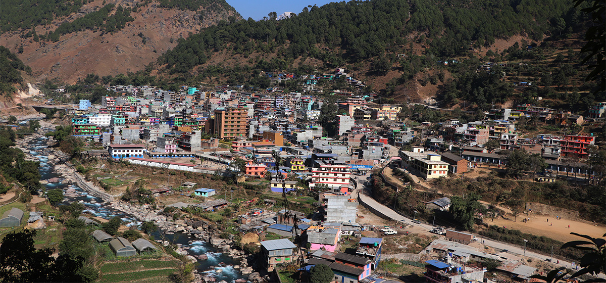 बुर्तिबाङ बजारको फोहर व्यवस्थापनमा समस्या