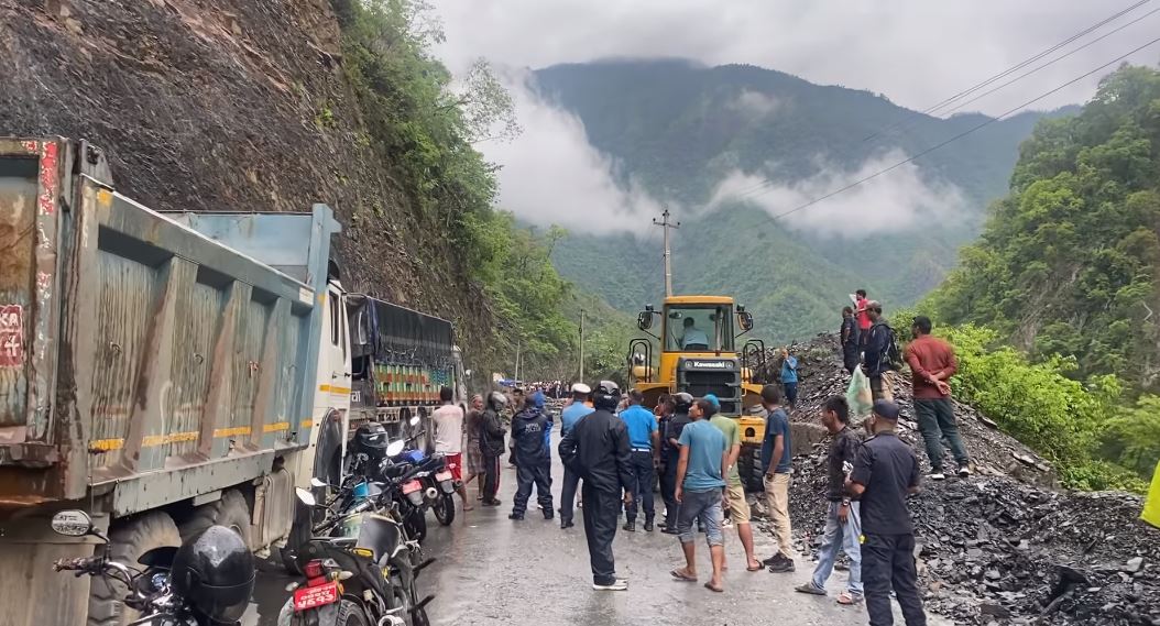 नारायणगढ–मुग्लिन सडक पुनः अवरुद्ध