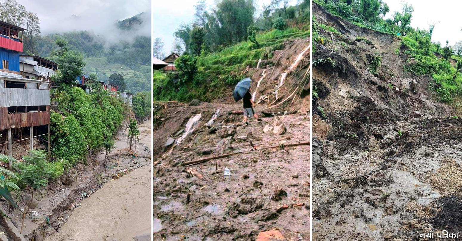 ताप्लेजुङमा बाढीपहिरोले सात लघु जलविद्युत् गृह बगाएपछि अन्धकारमा बस्न बाध्य