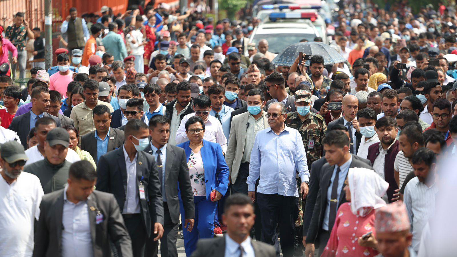 प्रधानमन्त्री पत्नीको अन्तिम बिदाइ (तस्बिरहरु)