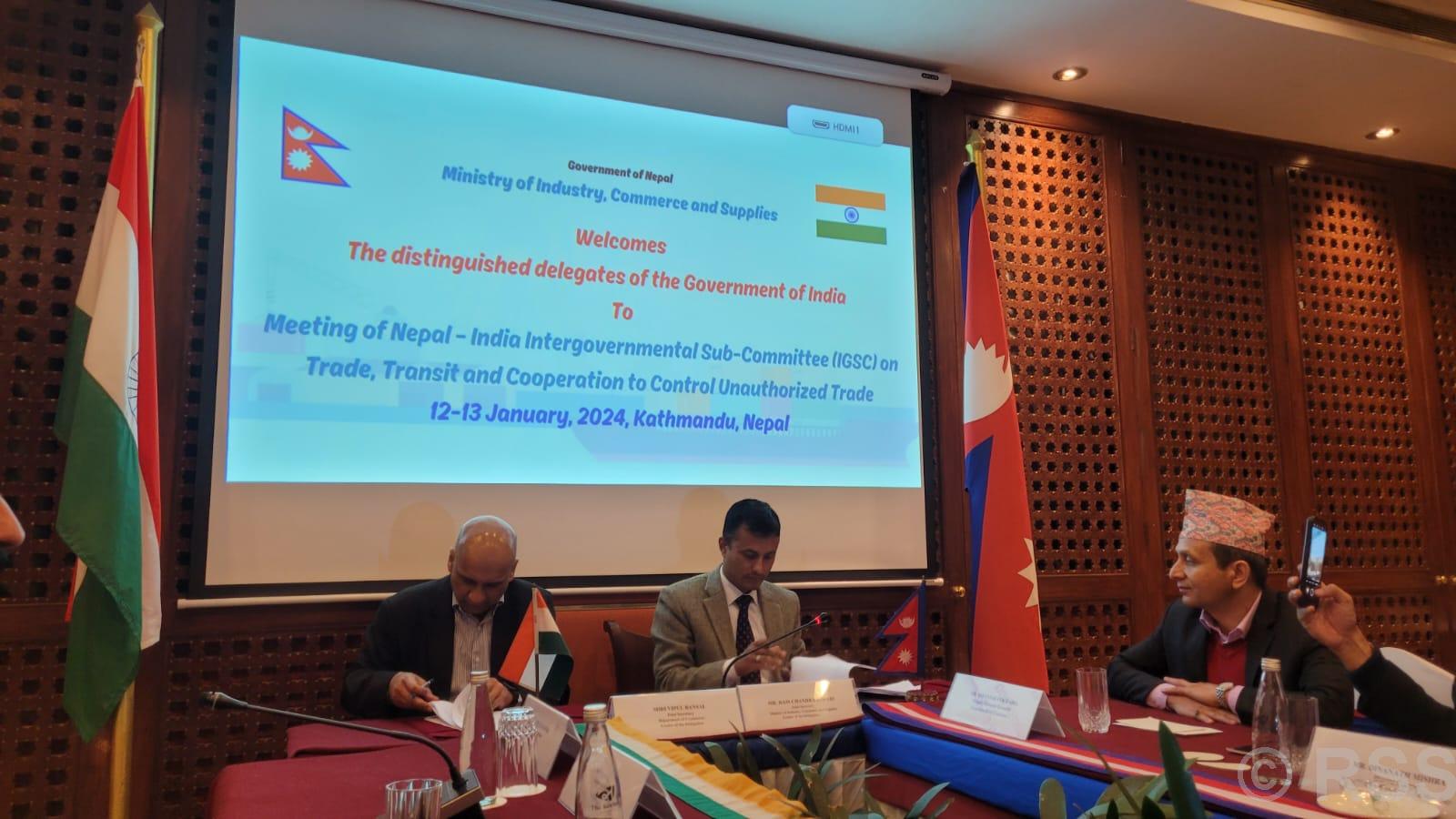 नेपाल–भारत अन्तर सरकारी समितिको बैठक सम्पन्न