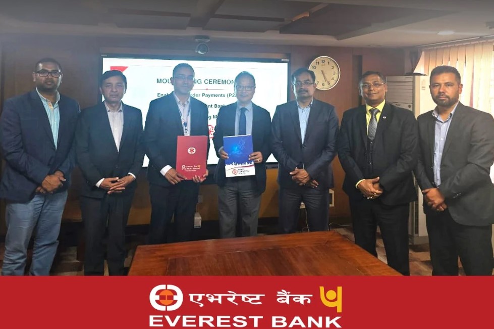 एभरेस्ट बैंक र नेपाल क्लियरिङ हाउसबीच क्रस बोर्डर डिजिटल भुक्तानी सुविधाको लागि सम्झौता