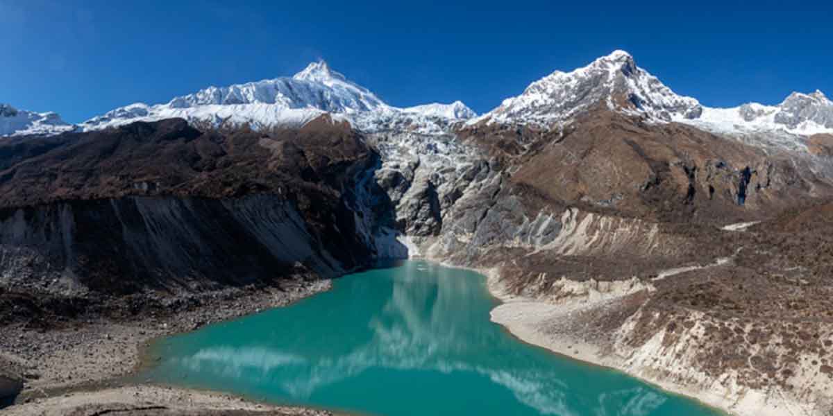 हिमपहिरोले असन्तुलित बनेको वीरेन्द्र ताल सामान्य अवस्थामा फर्कँदै