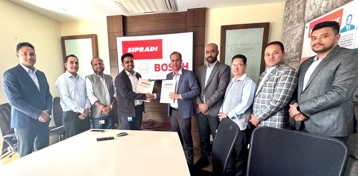 सिप्रदी ट्रेडिङ र BOSCH बीच टाटा कमर्सियल गाडीहरूको BOSCH फ्युल सिस्टमसम्बन्धी सेवाको सम्झौता