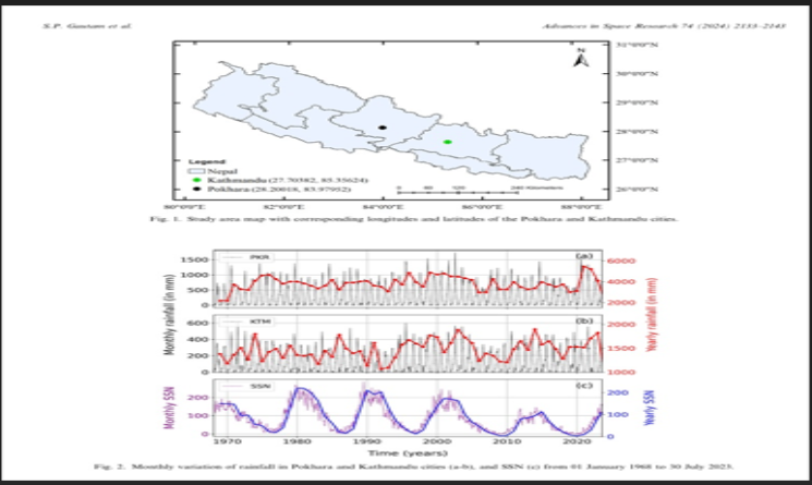 नेपालमा सौर्य गतिविधि र वर्षाको प्रवृत्तिमा समानता : अध्ययन
