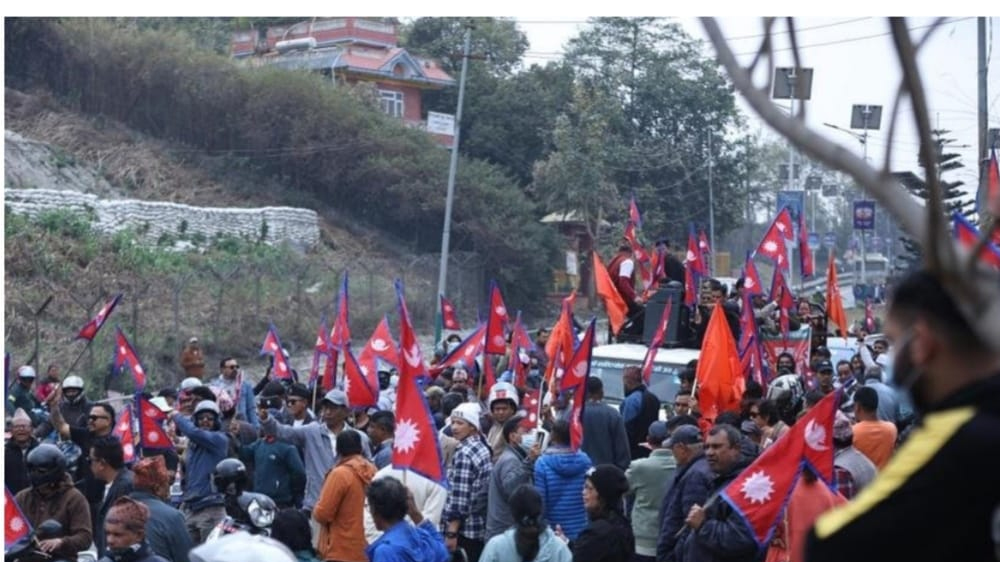 पूर्वराजा शाहको स्वागतमा दुर्गा प्रसाईंको नेतृत्वमा र्‍याली