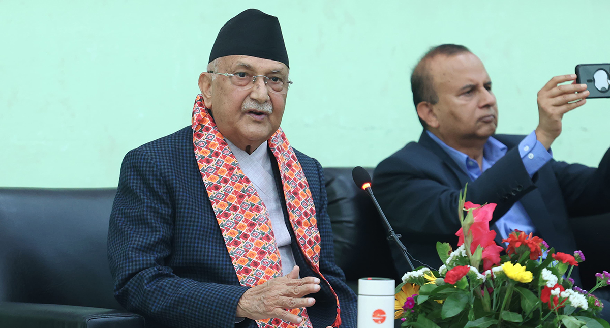 सुशासन र विकासलाई तीव्रता दिन एमालेको बहुमतको सरकार चाहिन्छ : प्रधानमन्त्री