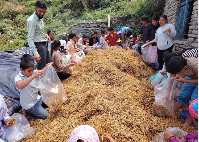 विद्यालयमा विद्यार्थीलाई पढाइसँगै सीप सिकाइँदै