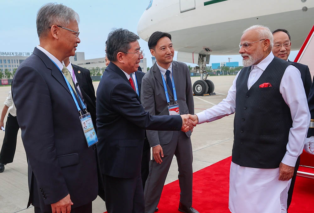 जापान भ्रमण सकेर मोदी सिधै पुगे तियानजिन