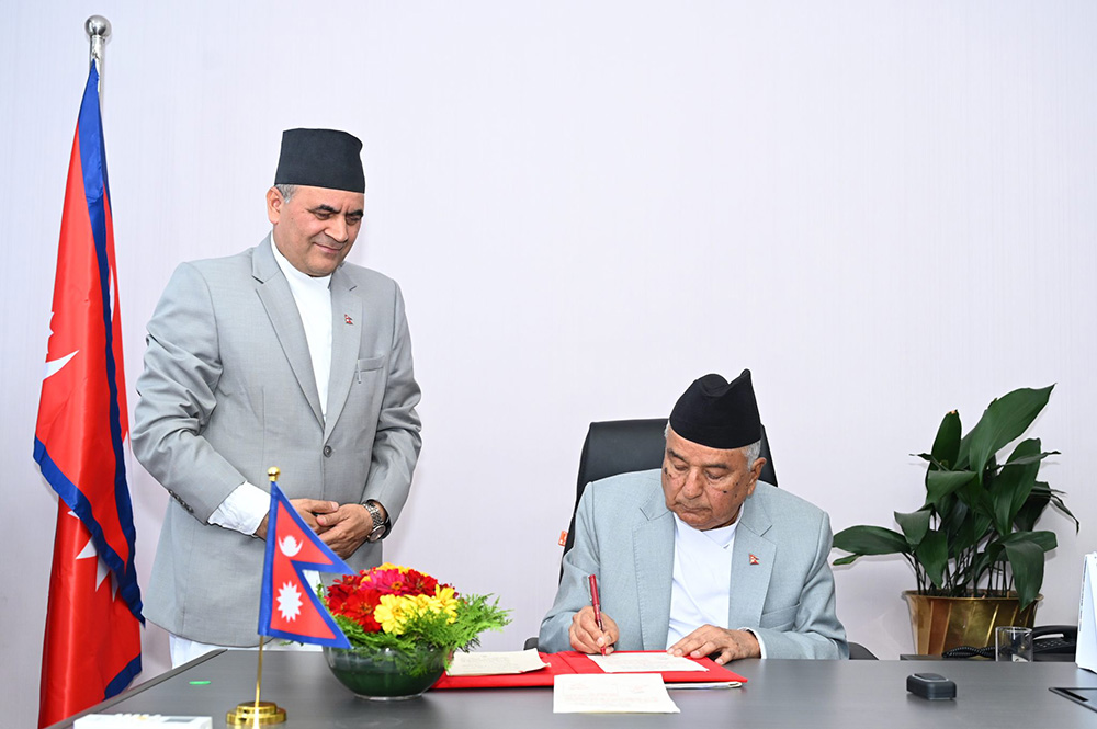 राष्ट्रपति पौडेलबाट मतदाता नामावली संशोधनसम्बन्धि अध्यादेश जारी
