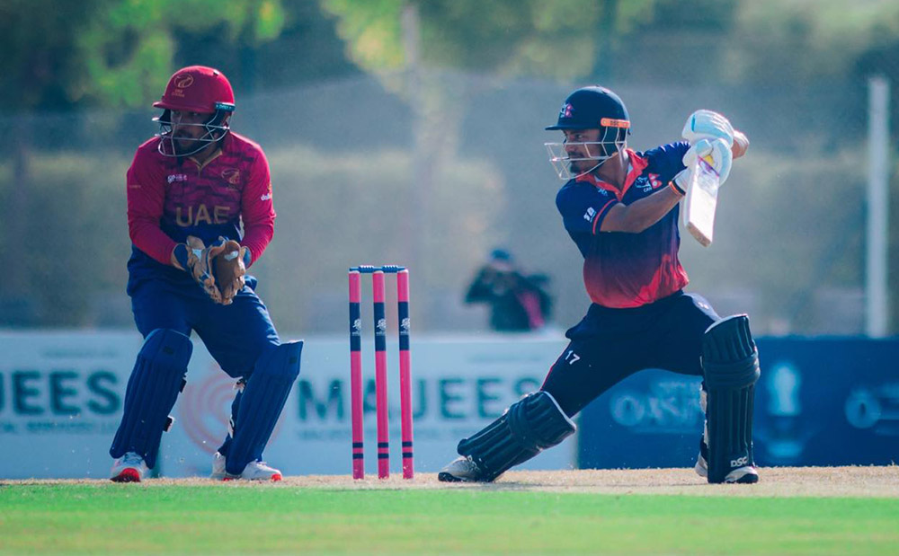 नेपालले युएईलाई दियो २३४ रनको लक्ष्य नेपालले युएईलाई दियो २३४ रनको लक्ष्य