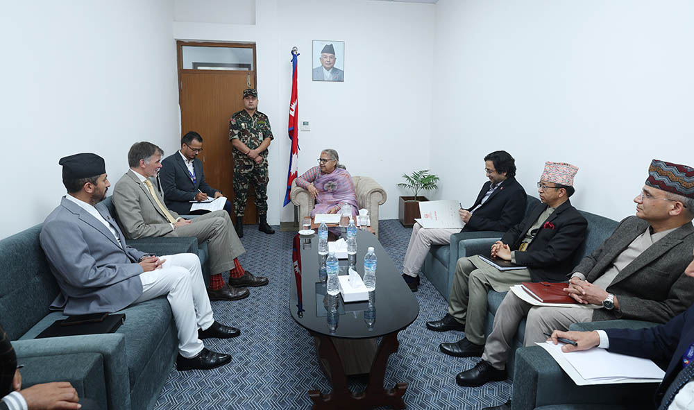 प्रधानमन्त्री कार्कीसँग जर्मनीका राजदूत भोल्जको शिष्टाचार भेट प्रधानमन्त्री कार्कीसँग जर्मनीका राजदूत भोल्जको शिष्टाचार भेट