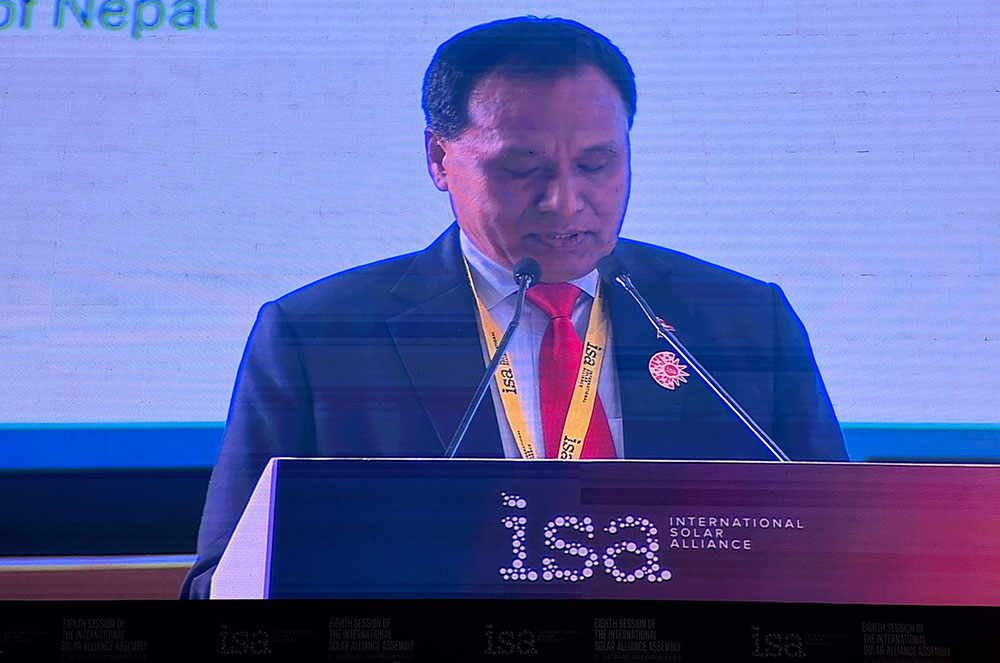 नेपालको नविकरणीय ऊर्जामा लगानी गर्न अन्तर्राष्ट्रिय समुदायलाई मन्त्री घिसिङको आह्वान नेपालको नविकरणीय ऊर्जामा लगानी गर्न अन्तर्राष्ट्रिय समुदायलाई मन्त्री घिसिङको आह्वान