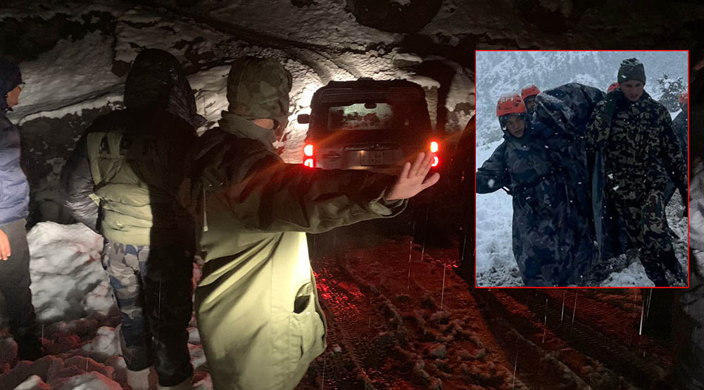 मनाङका विभिन्न स्थानबाट १५ सय भन्दा बढीको उद्धार मनाङका विभिन्न स्थानबाट १५ सय भन्दा बढीको उद्धार