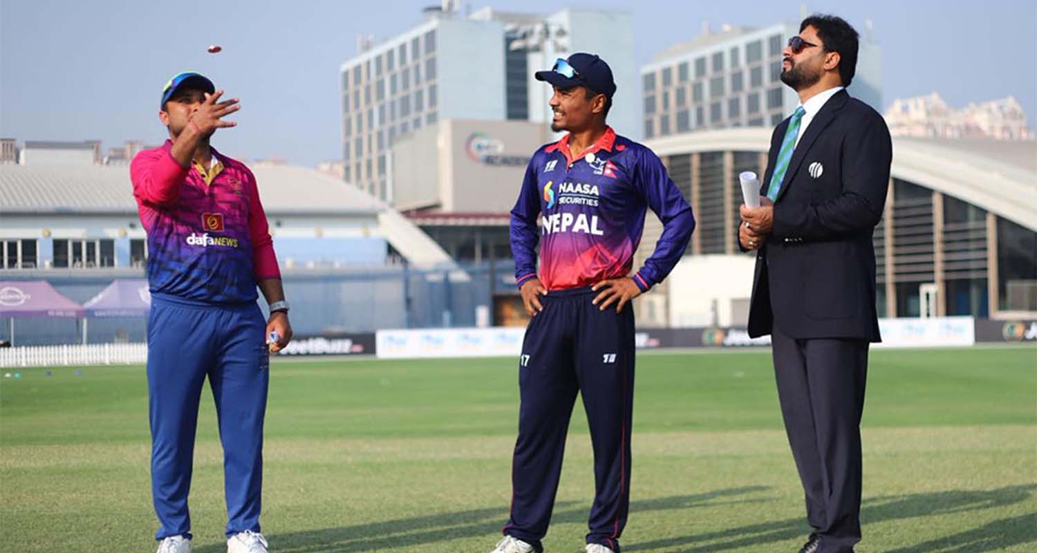 विश्वकप लिग-२: युएईविरुद्ध नेपालले पहिला ब्याटिङ गर्दै विश्वकप लिग-२: युएईविरुद्ध नेपालले पहिला ब्याटिङ गर्दै