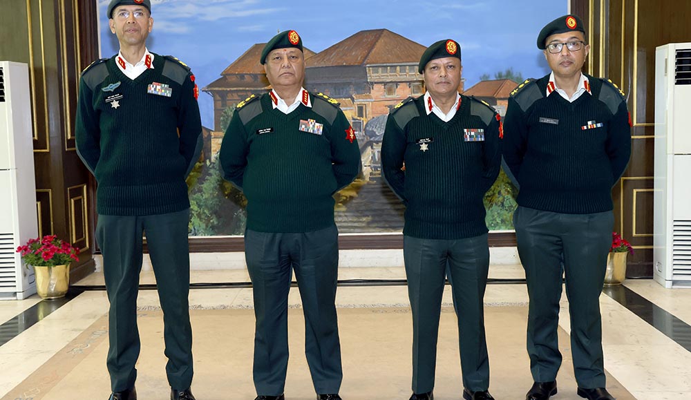 उपरथीमा बढुवा भएका भण्डारीलाई दर्ज्यान्ही चिन्ह प्रदान