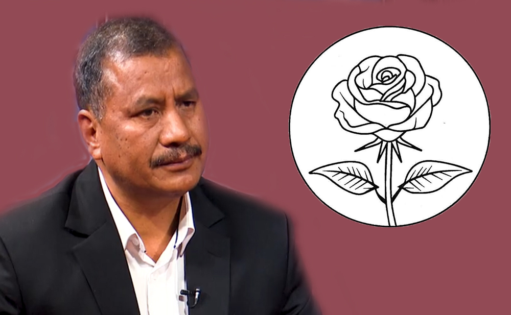 गुलाफको फूल चिह्न लिएर चुनावमा जाँदै विप्लव