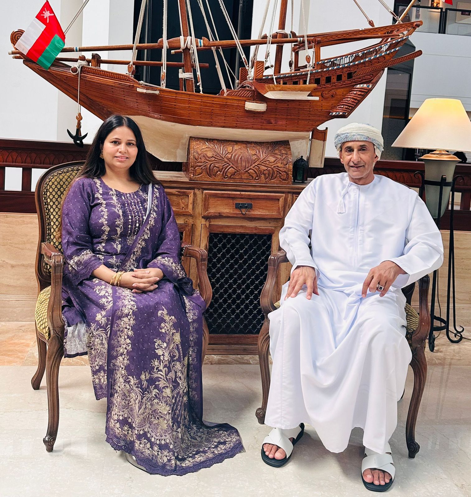 डा. पराजुली र ओमानका महानिर्देशक अल मानी बीच भेटवार्ता