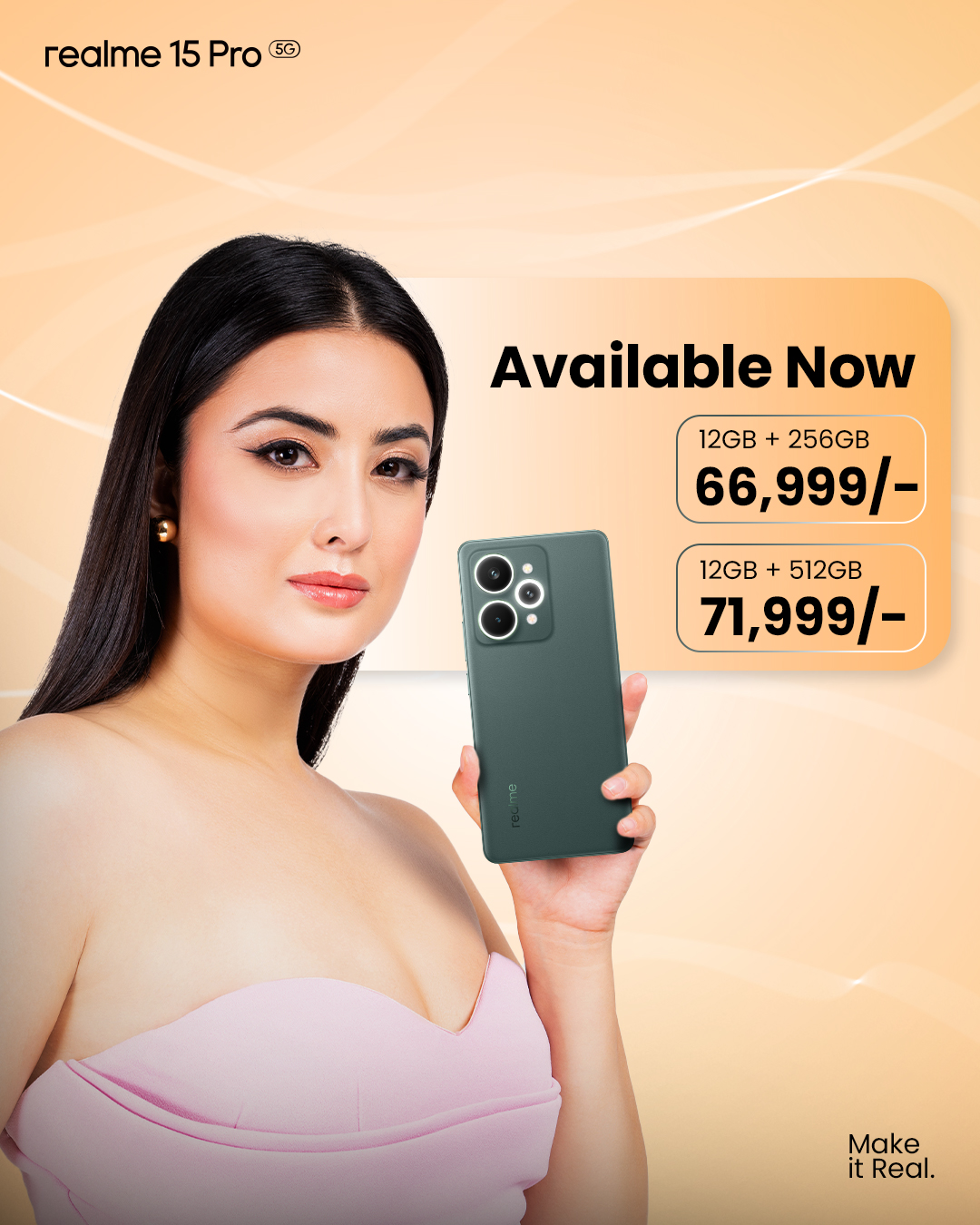 अल्टिमेट एआई पार्टी फोन : रियलमी १५ प्रो ५जी अब नेपालमा उपलब्ध