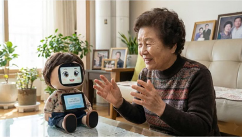 दक्षिण कोरियाका वृद्धवृद्धाको डिप्रेसन र एक्लोपन हटाउन ‘रोबो डल्स’ प्रभावकारी