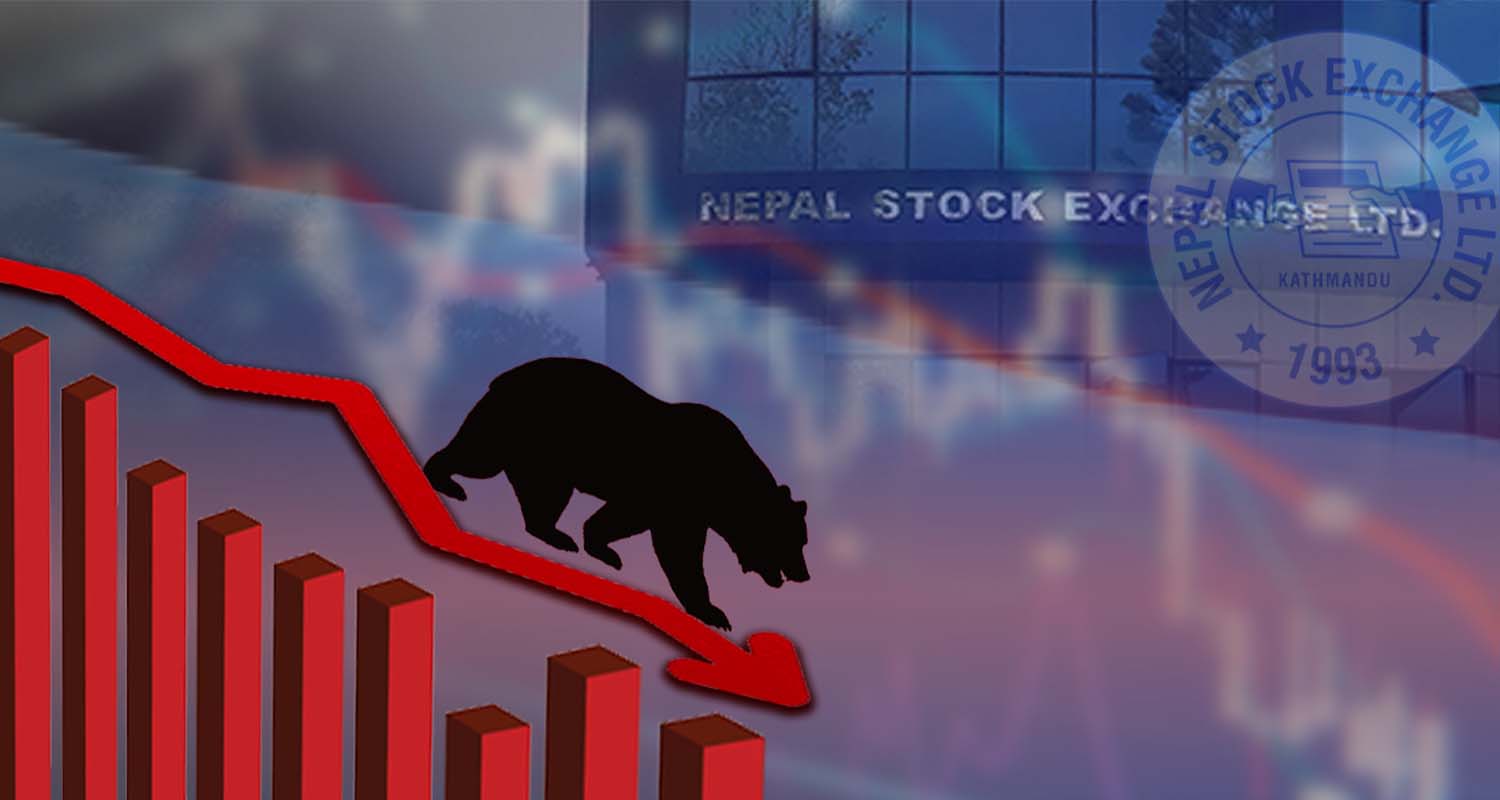 सेयर बजारमा सामान्य गिरावट, साढे ४ अर्बको कारोबार