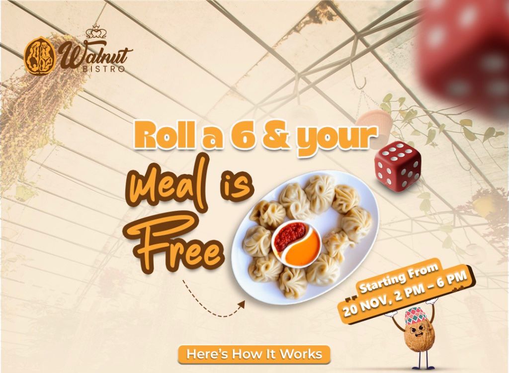 वालनटमा बिल तिर्दा नौलो अभ्यास सुरू, ६ नम्बर ल्याए २ हजार सम्मको खाना नि:शुल्क