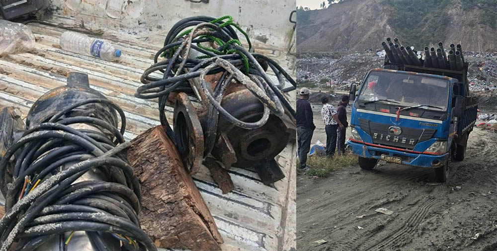 बञ्चरेडाँडा ल्याण्डफिल्ड साइटमा रात्रिकालीन फोहोर व्यवस्थापन गर्न बत्ति जडान सुरु