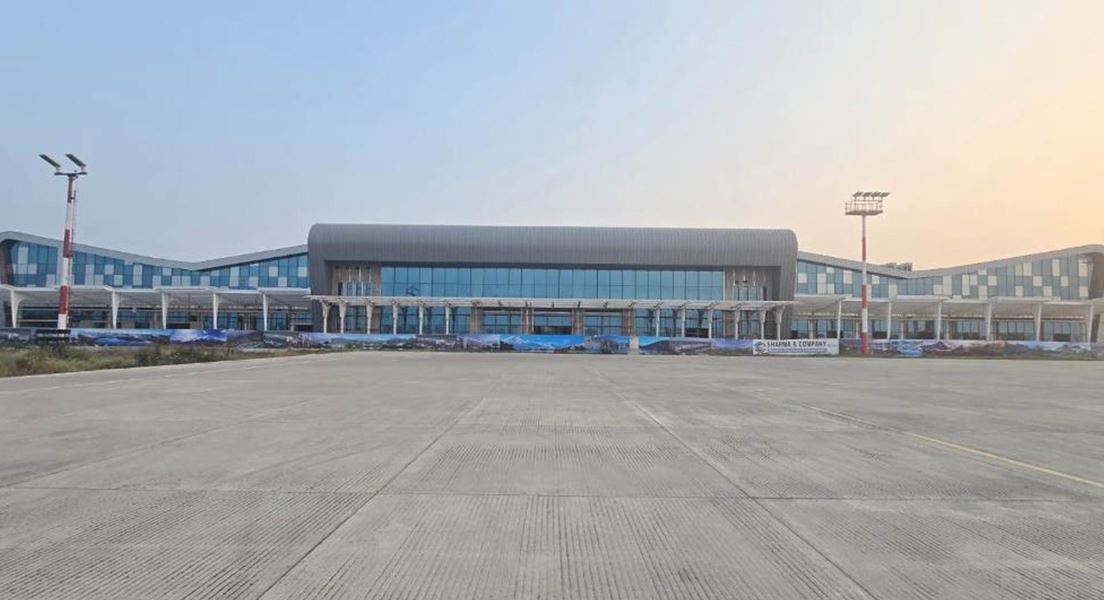 निर्धारित समयभन्दा दुई महिना पहिले नै तयार भयो राँझा विमानस्थलको नयाँ टर्मिनल भवन