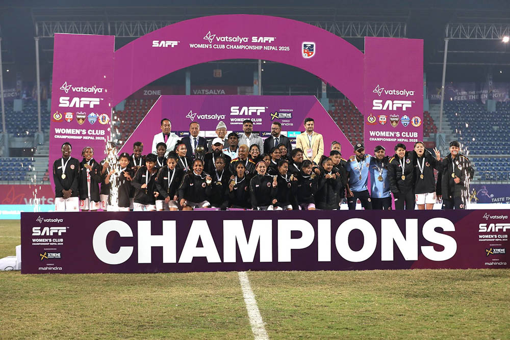 एपीएफलाई हराउदै इस्ट बंगाल बन्यो साफ महिला क्लब च्याम्पियन