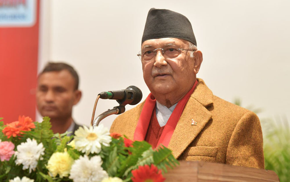 शान्तिपूर्ण वातावरणमा चुनाव हुने हो भने त्यसको सामना गर्न एमाले तयार छ : अध्यक्ष ओली