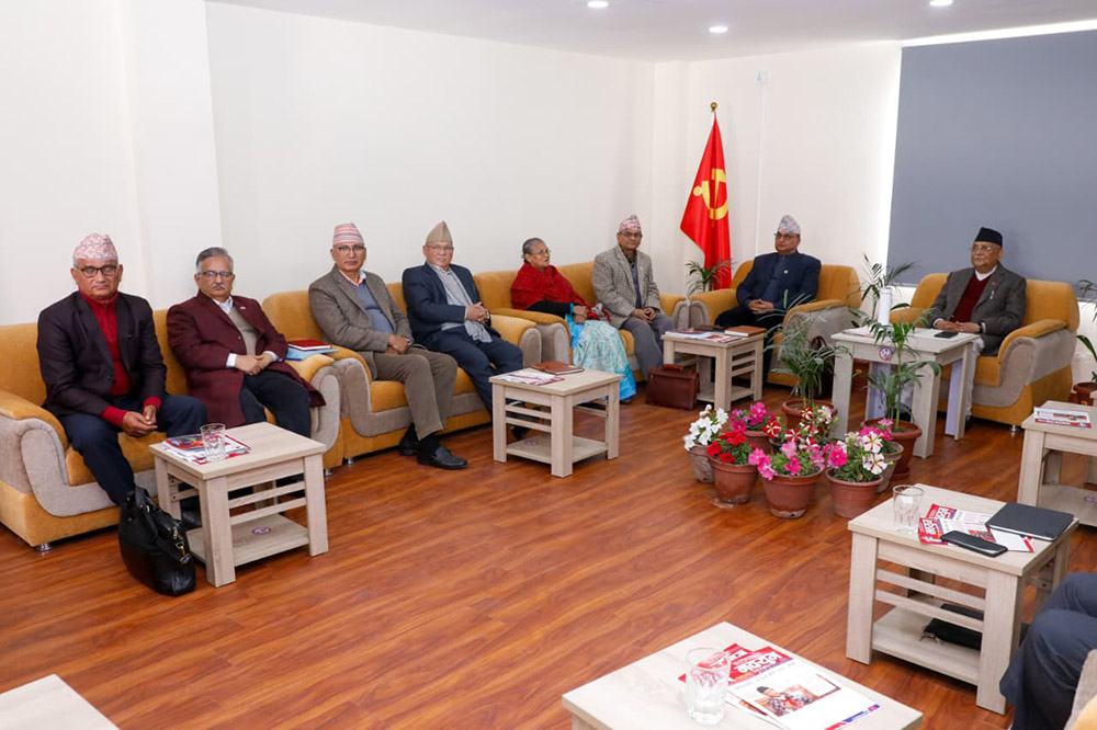 एमाले केन्द्रीय कमिटी बैठक अझै बस्न सकेन