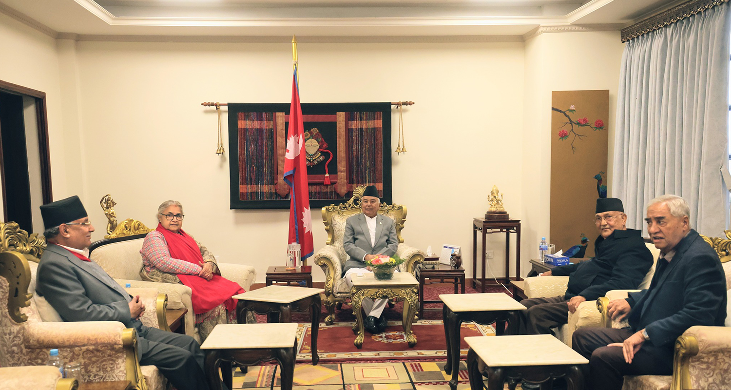 राष्ट्रपति, प्रधानमन्त्री र तीन दलका शीर्ष नेताबीच के भयो छलफल ?