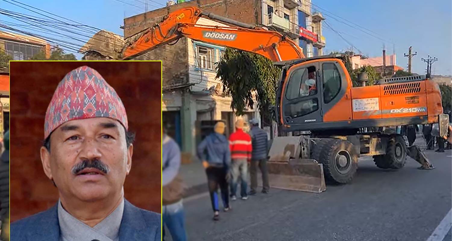 सर्वोच्चको आदेश विपरित हेटौडामा डोजर चलेपछि कमल थापा आक्रोशित