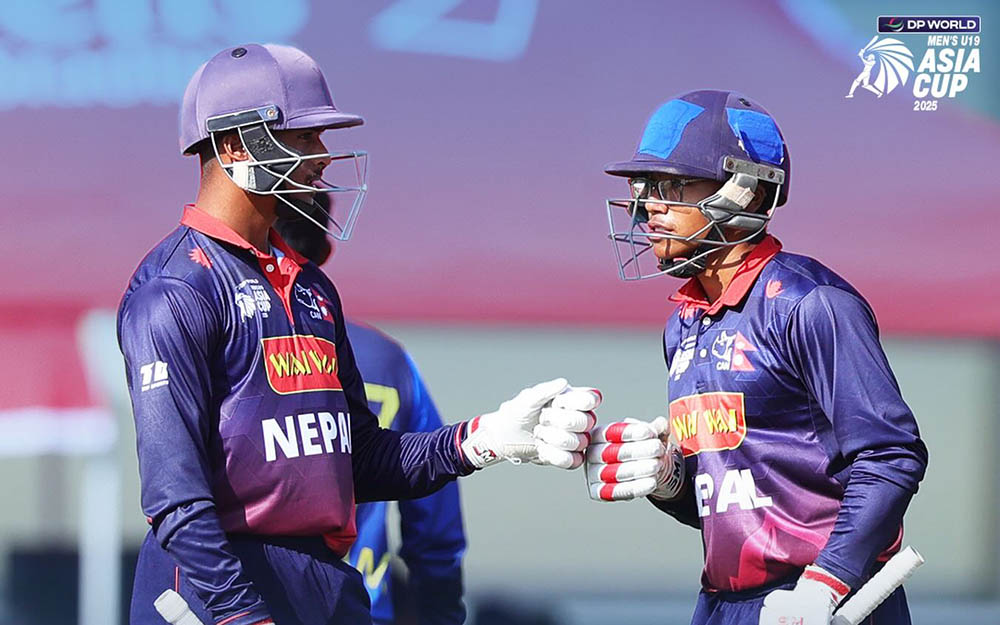 यू–१९ एशिया कप: नेपाल श्रीलंकासँग ८ विकेटले पराजित